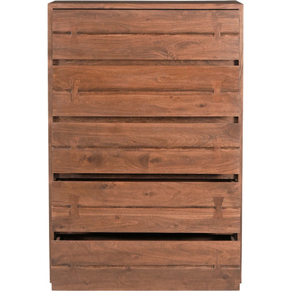 Madagascar Chest by Moe's Home Collection in brown. Made from solid acacia wood in a modern style.