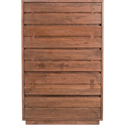 Madagascar Chest by Moe's Home Collection in brown. Made from solid acacia wood in a modern style.