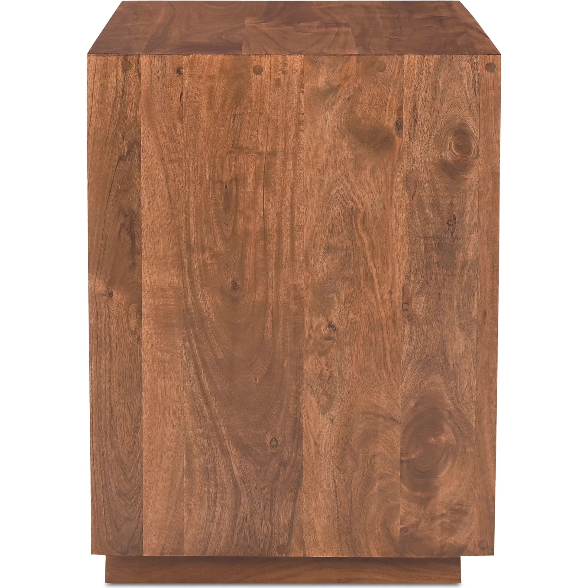 Madagascar Nightstand by Moe's Home Collection in brown. Made from solid acacia wood in a modern style.