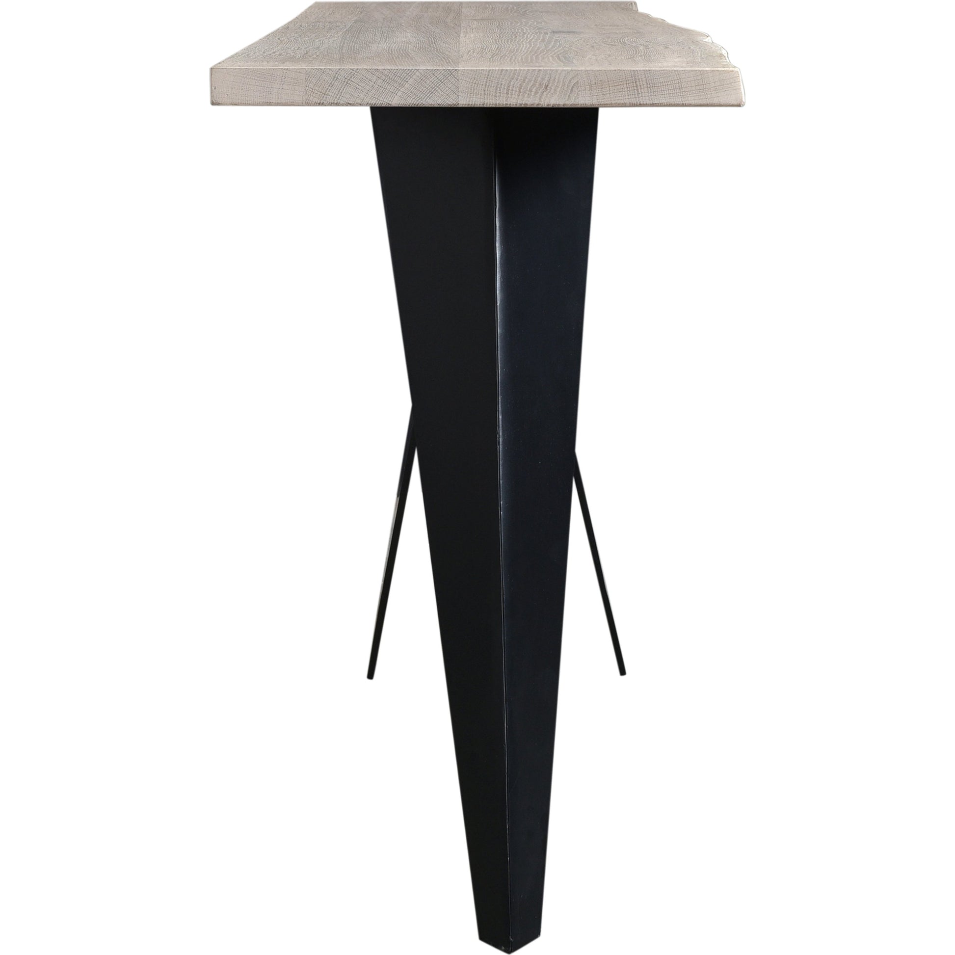 Bird Console Table by Moe's Home Collection in natural. Made from solid oak, iron base in a modern style.