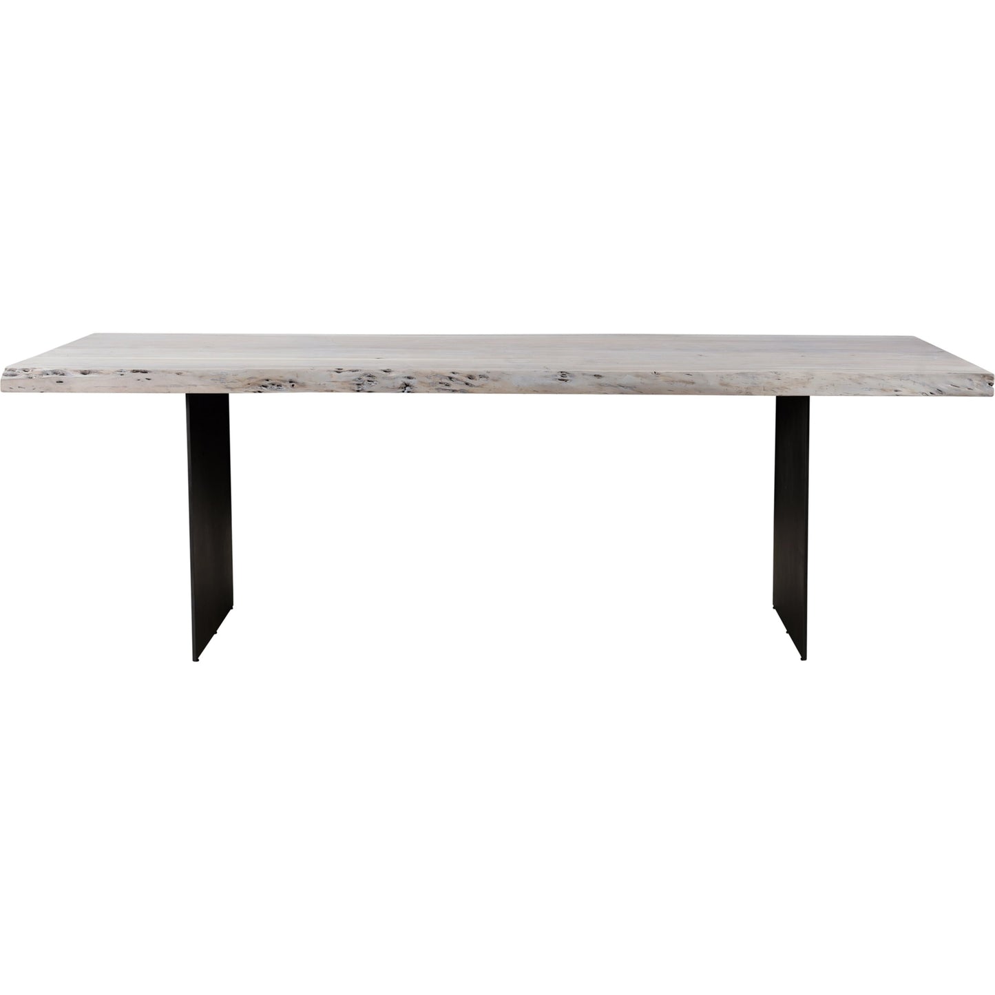 002 SI-2121914 | Additional Silo | Evans Dining Table by Moe's Home Collection in white. Made from solid acacia, iron legs in a modern style.