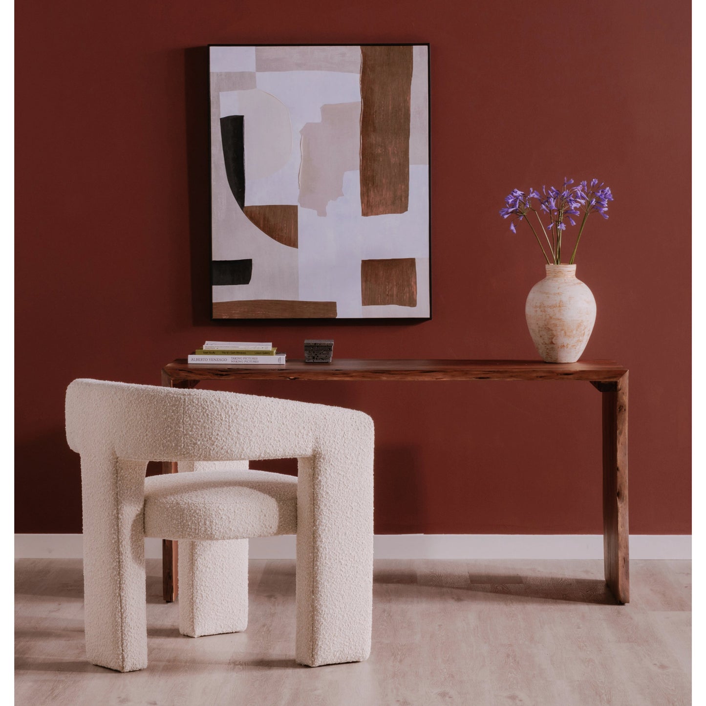 014 SI-1985493 | Lifestyle | Tyrell Desk by Moe's Home Collection in natural. Made from solid acacia wood in a modern style.