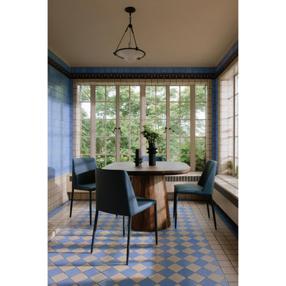 Freed Dining Table by Moe's Home Collection. Made from solid acacia wood in a modern style.