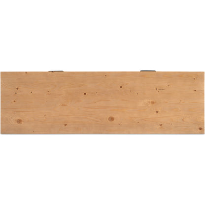Tade 6 Drawer Dresser Honey Pine by Moe's Home Collection in honey pine. Made from solid pine wood, mdf back in a unique style.