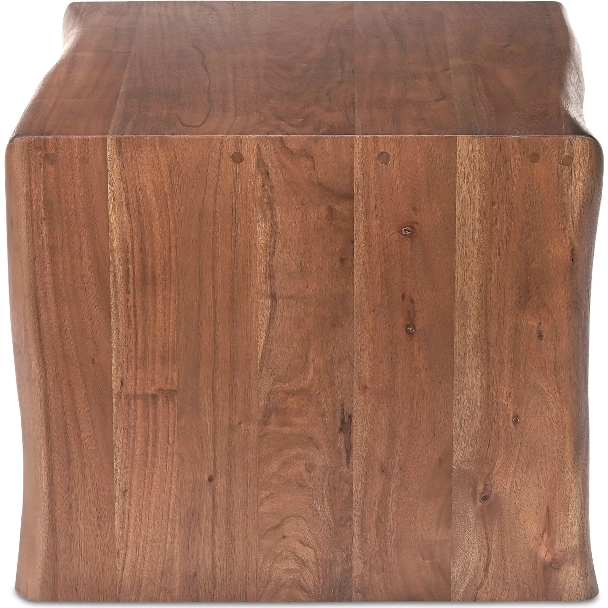 Tyrell Side Table by Moe's Home Collection in brown. Made from acacia wood in a transitional style.