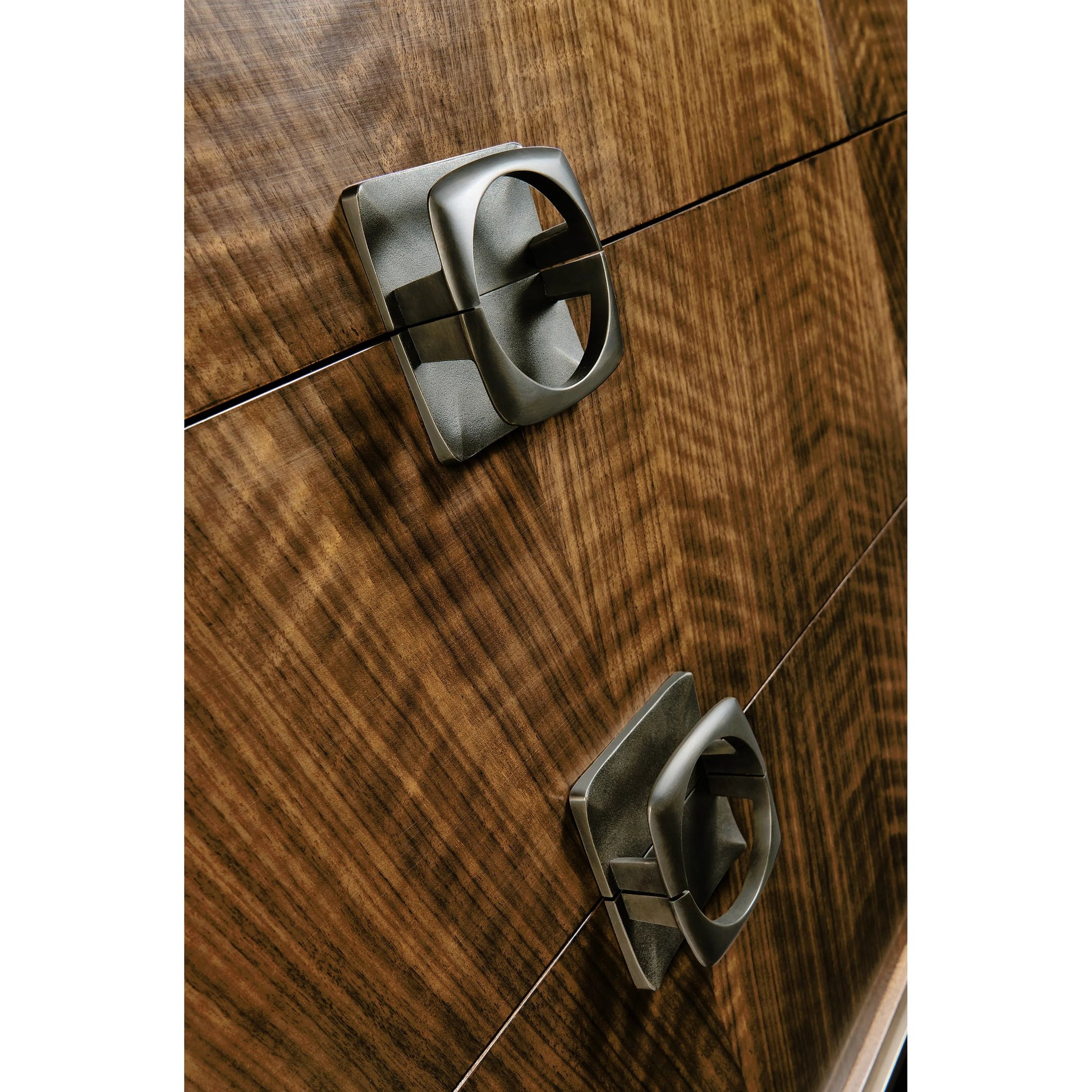 Toulouse Dresser by Jonathan Charles in walnut. Made from walnut quarter figured veneer in a modern style.