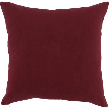Monica Cotton Fabric Throw Pillow by Villa by Classic Home in red. Made from 100% cotton in a unique style.
