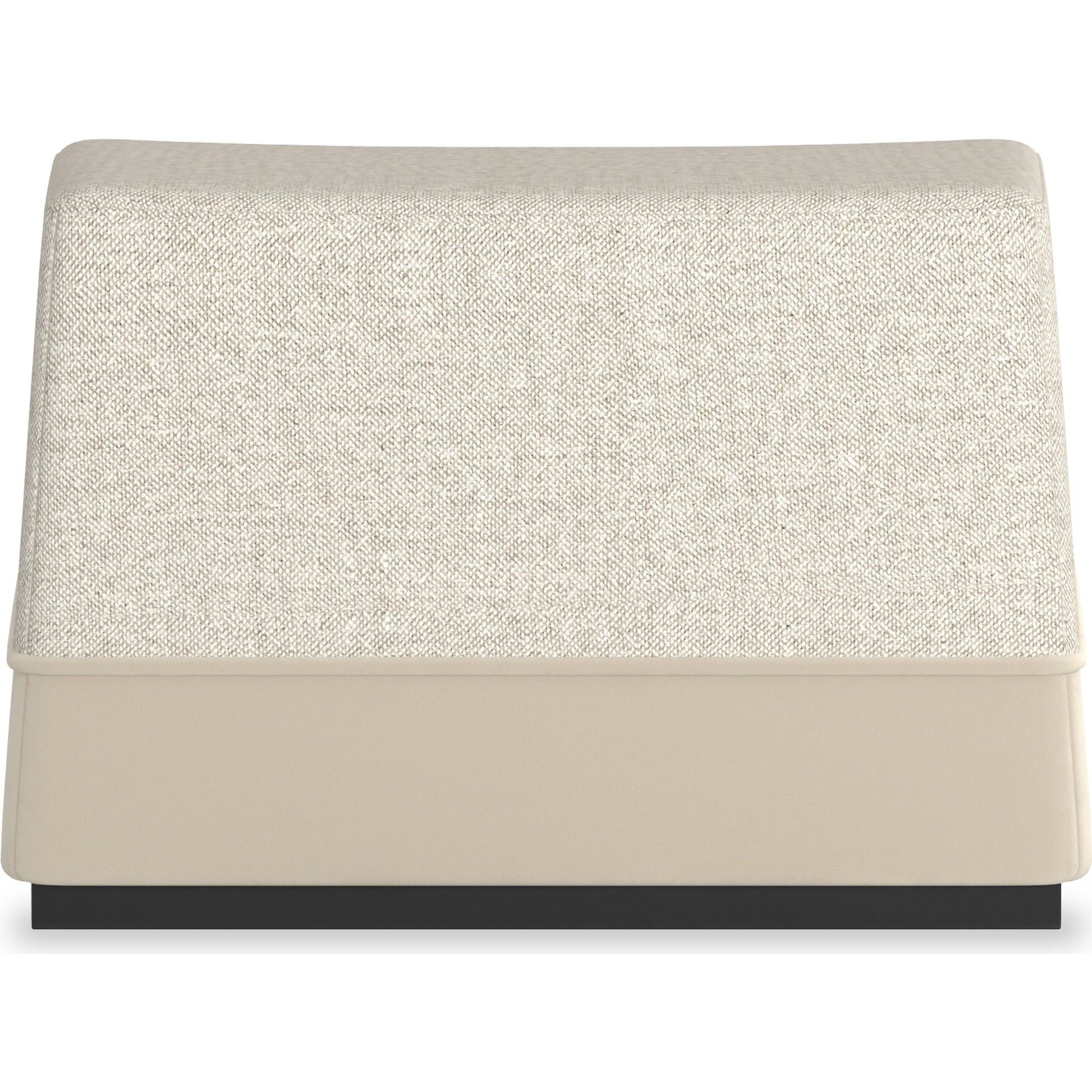 Et Voila Ottoman by Caracole in mottled grey, pumice and dark chocolate. Made from birch in a unique style.