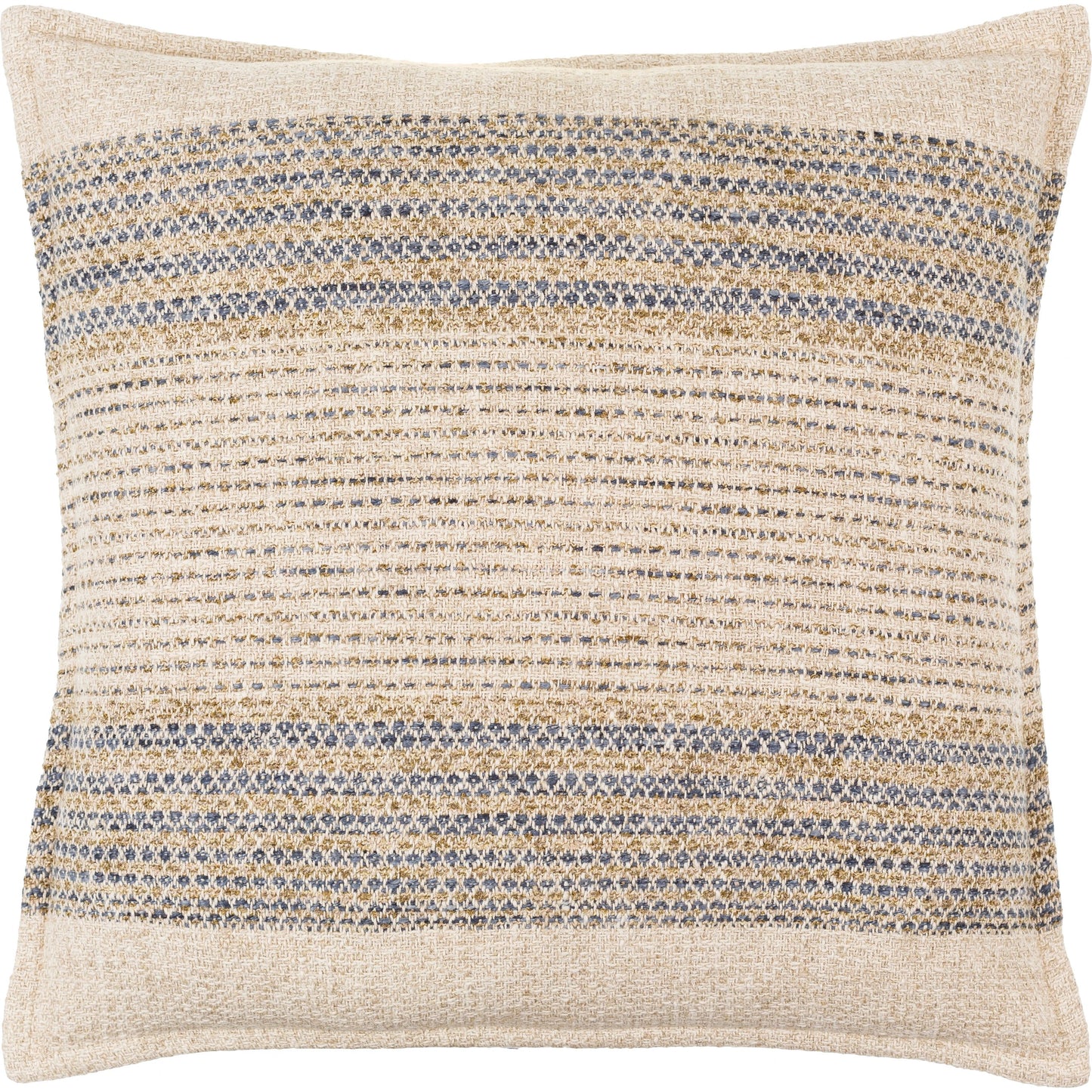 001 SI-2049774,SI-2049775,SI-2049777,SI-2049778,SI-2049780,SI-2049781 | Primary Silo | Vendela Pillow - 481606 by Surya in beige, sand, slate blue, taupe. Made from front: 56% cotton, 40% linen, 4% polyester, back: 100% cotton in a modern style.