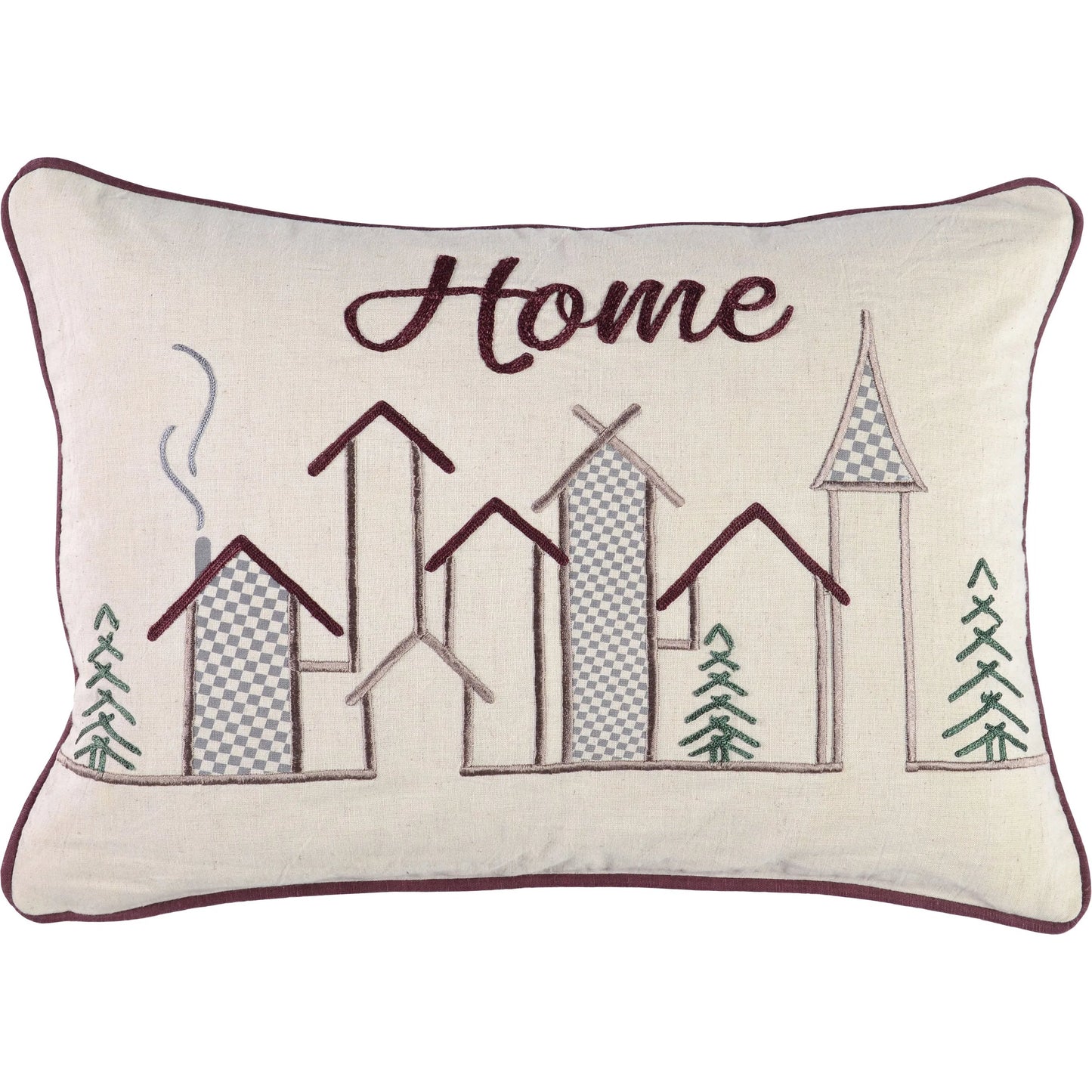 000 SI-2537968 | Primary Silo | Winter Cotton Linen Blend Throw Pillow by Villa by Classic Home in multicolor. Made from 85% cotton, 15% linen in a unique style.
