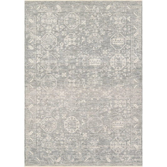 Vekhea VEK03 Rug by Jaipur Living in gray, ivory, white. Made from 100% polyester in a unique style.