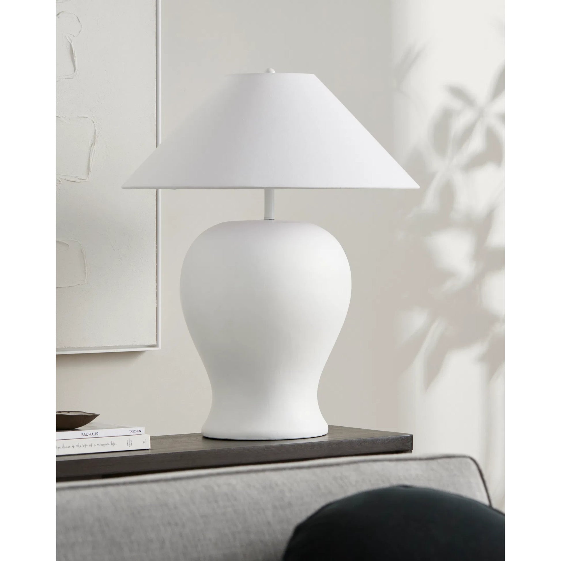 Velas Accent Table Lamp 556577 by Surya in paintedpainted. Made from ceramic, linen, plastic, resin in a transitional style.