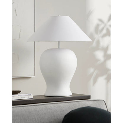 Velas Accent Table Lamp 556577 by Surya in paintedpainted. Made from ceramic, linen, plastic, resin in a transitional style.