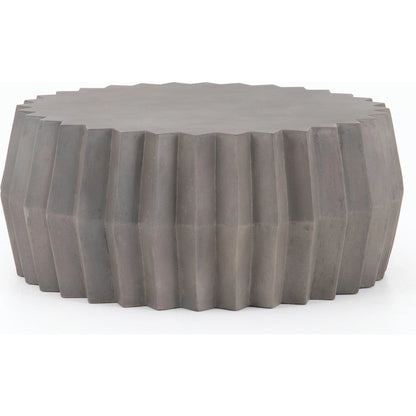 Gem Outdoor Coffee Table by Four Hands. Made from concrete in a modern style.