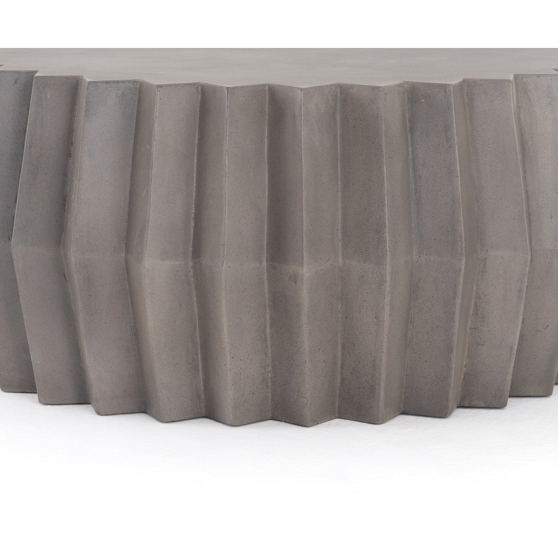Gem Outdoor Coffee Table by Four Hands. Made from concrete in a modern style.