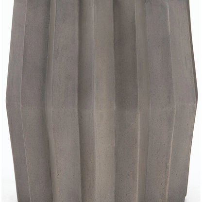 Gem Outdoor End Table by Four Hands. Made from concrete in a modern style.