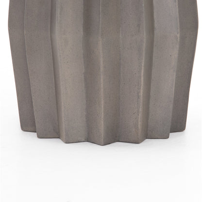 Gem Outdoor End Table by Four Hands. Made from concrete in a modern style.