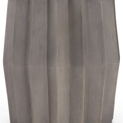 Gem Outdoor End Table by Four Hands. Made from concrete in a modern style.