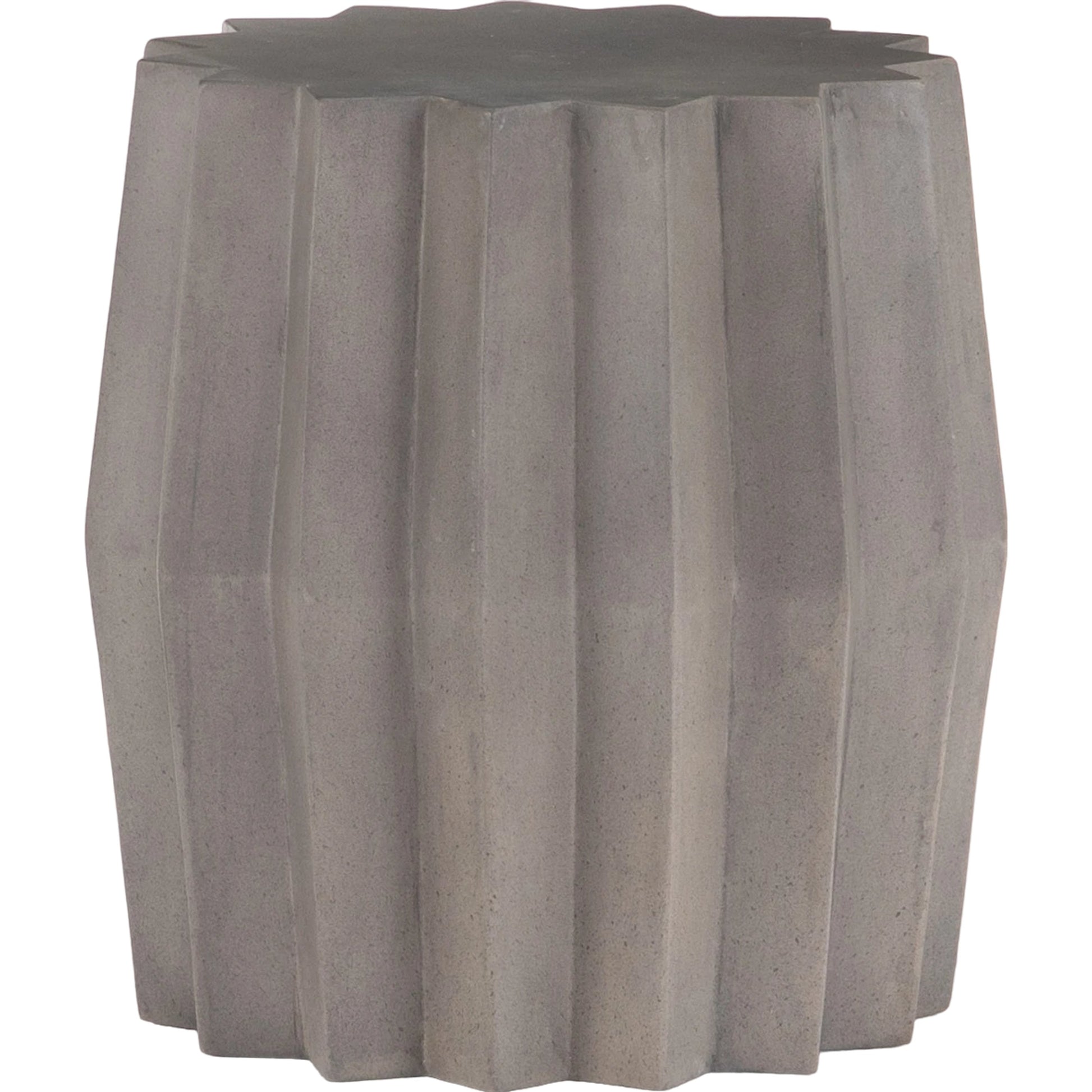 Gem Outdoor End Table by Four Hands. Made from concrete in a modern style.