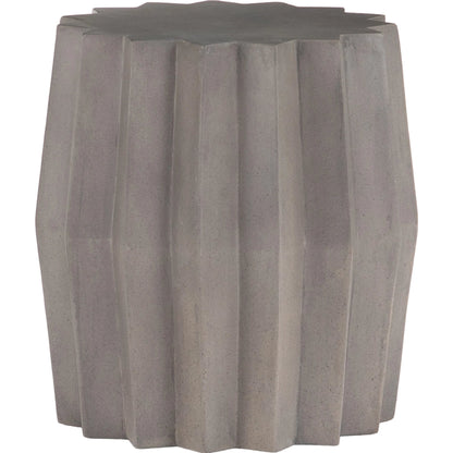 Gem Outdoor End Table by Four Hands. Made from concrete in a modern style.