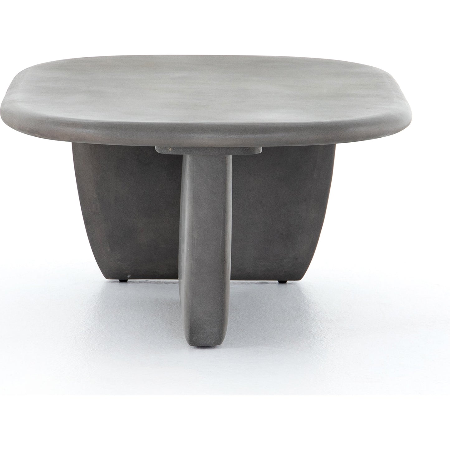 009 SI-1716213 | Additional Silo | Naya Outdoor Coffee Table by Four Hands in dark grey and dark gray. Made from concrete in a modern style.