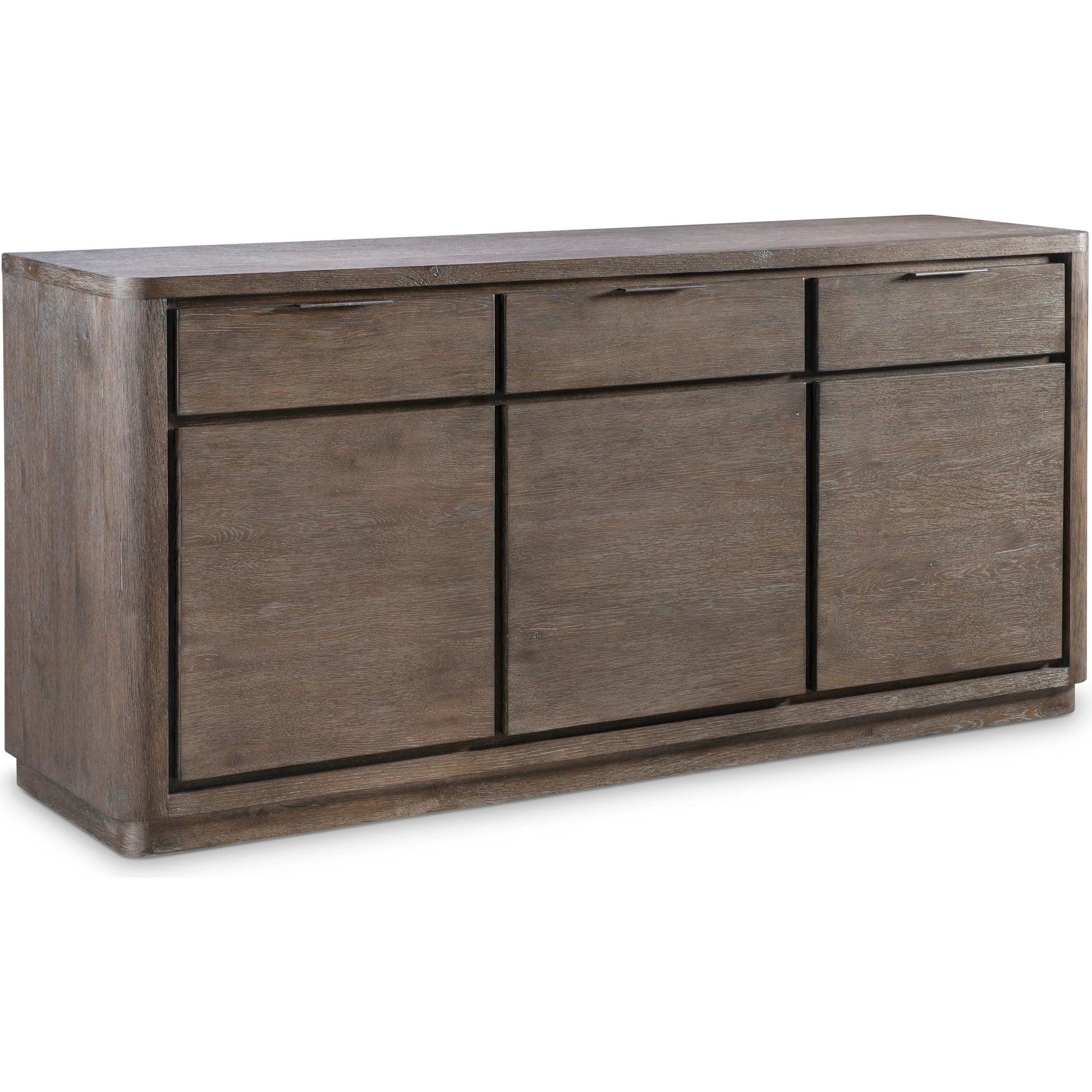 Outline Buffet by Bernhardt in cassel. Made from wood in a transitional style.