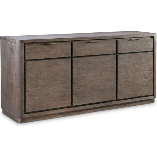 Outline Buffet by Bernhardt in cassel. Made from wood in a unique style.