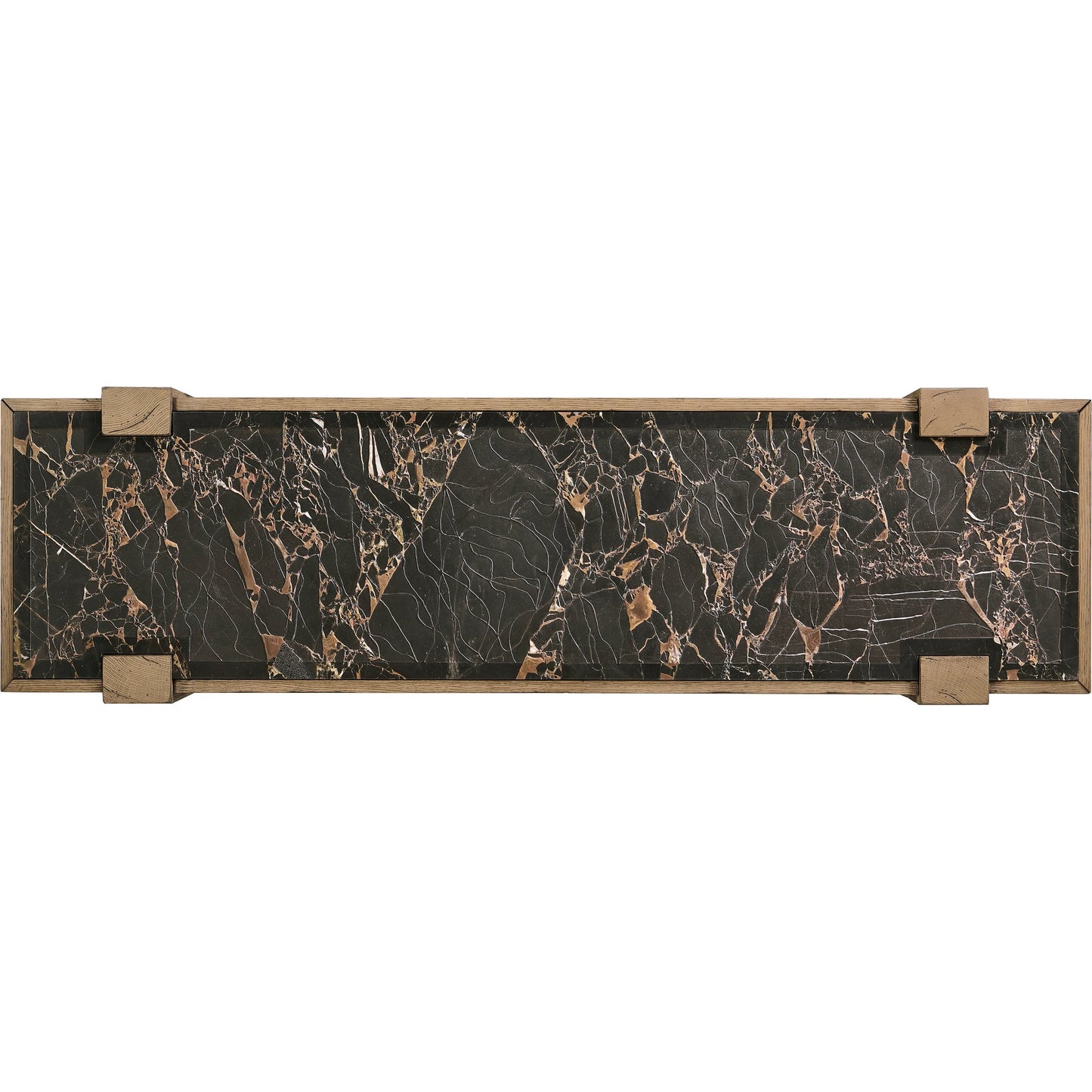 005 SI-2462589 | Additional Silo | Echo Canyon Marble Console by Jonathan Charles in faded oak. Made from oak veneer in a cottage & farmhouse style.