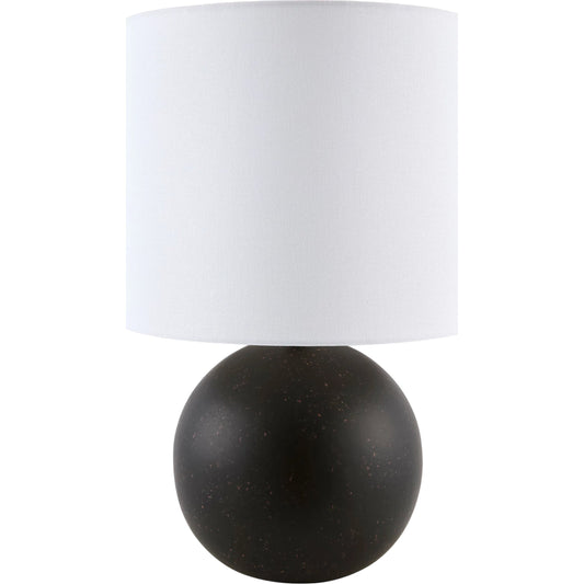 Vogel Accent Table Lamp by Livabliss in plated, glazed. Made from ceramic, linen, polyester, iron in a unique style.