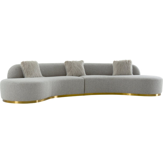 Simona Sofa by Pasargad Home. Made from polyester fabric in a modern style.
