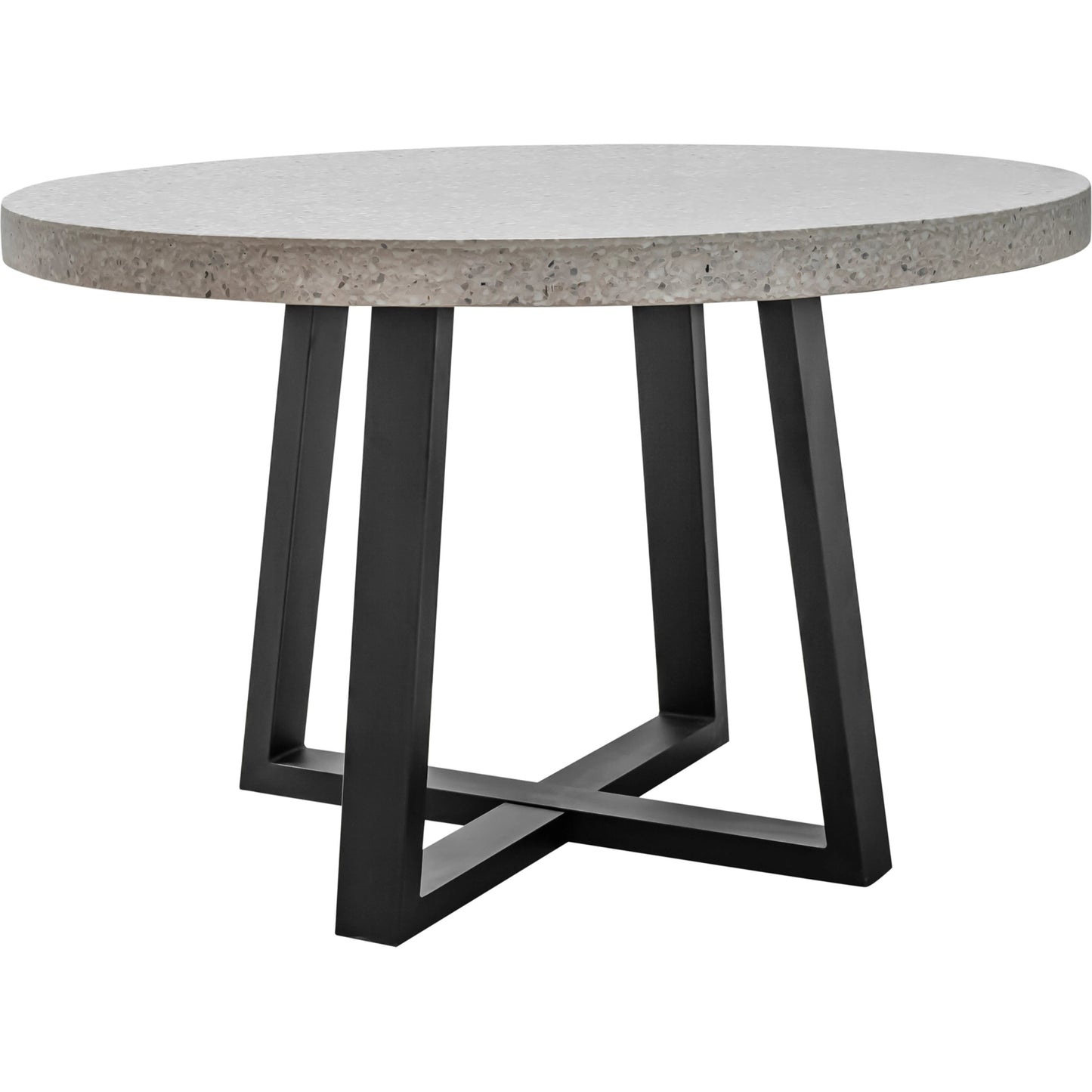001 SI-2122094 | Primary Silo | Vault Dining Table by Moe's Home Collection. Made from lightweight terazzo, iron base in a modern style.