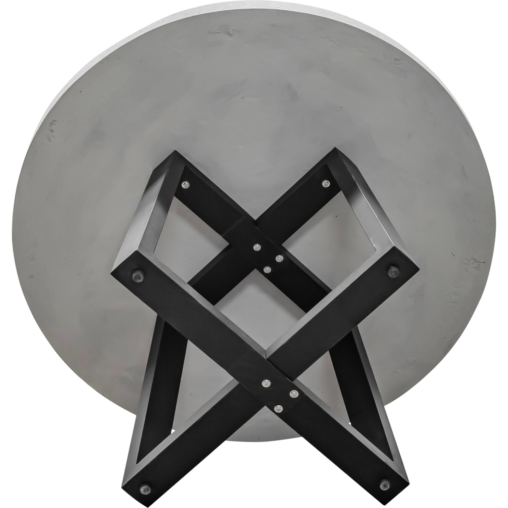 Vault Dining Table by Moe's Home Collection. Made from lightweight terazzo, iron base in a modern style.