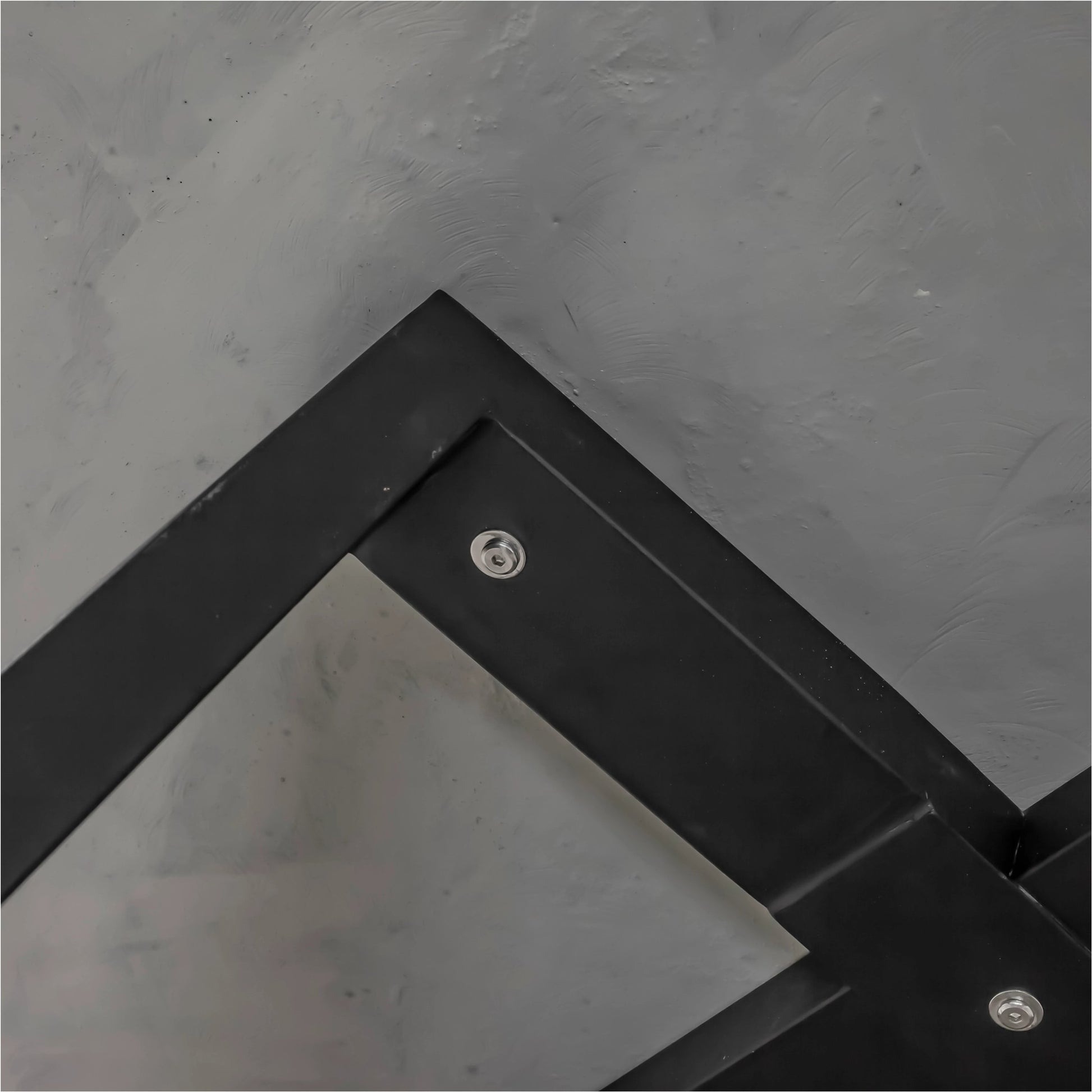 Vault Dining Table by Moe's Home Collection. Made from lightweight terazzo, iron base in a modern style.