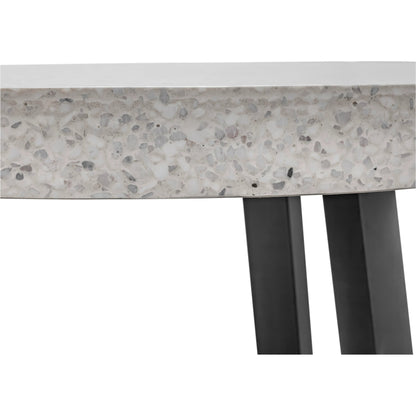 Vault Dining Table by Moe's Home Collection. Made from lightweight terazzo, iron base in a modern style.