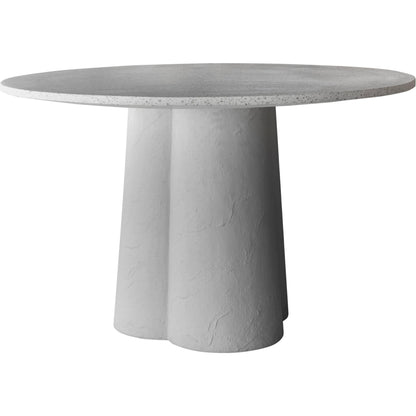 Mono Dining Table by Moe's Home Collection in white. Made from white terrazzo top, concrete leg in a modern style.