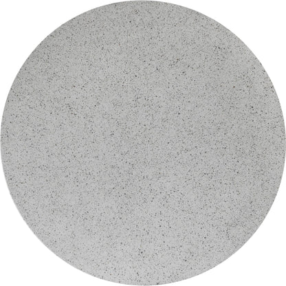 Mono Dining Table by Moe's Home Collection in white. Made from white terrazzo top, concrete leg in a modern style.