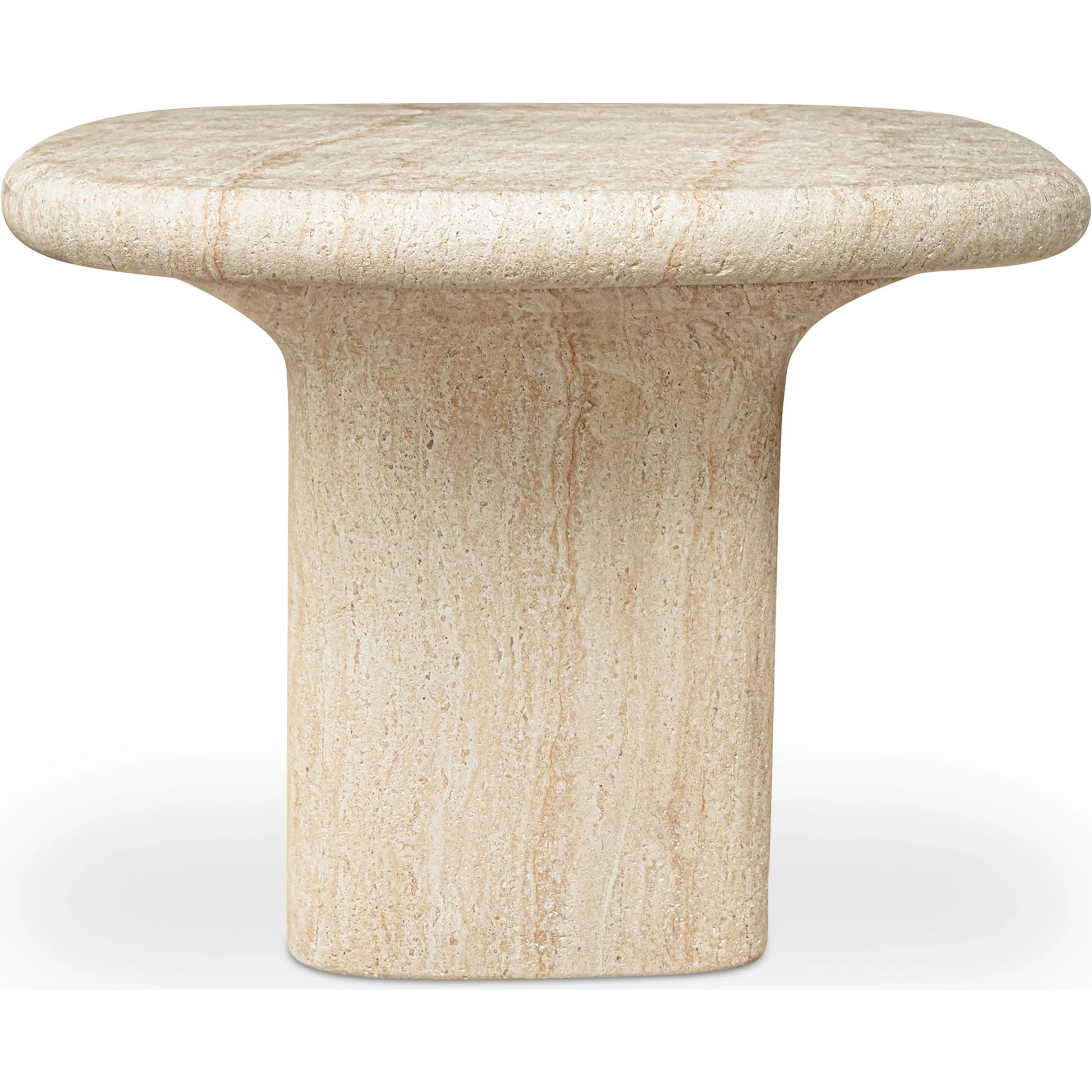 Warby Outdoor Dining Table by Moe's Home Collection in beige. Made from cement, fiberglass in a transitional style.