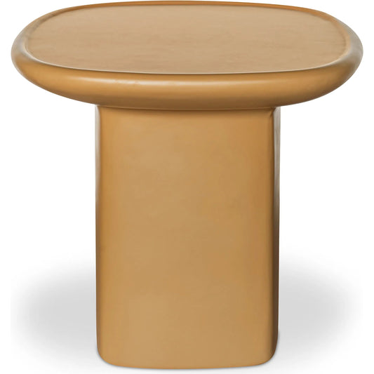 Manon Outdoor Side Table by Moe's Home Collection. Made from concrete, fiberglass in a unique style.