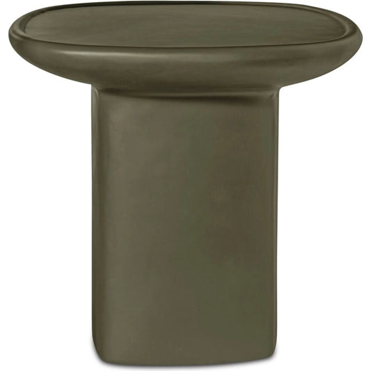 Manon Outdoor Side Table by Moe's Home Collection. Made from concrete, fiberglass in a unique style.