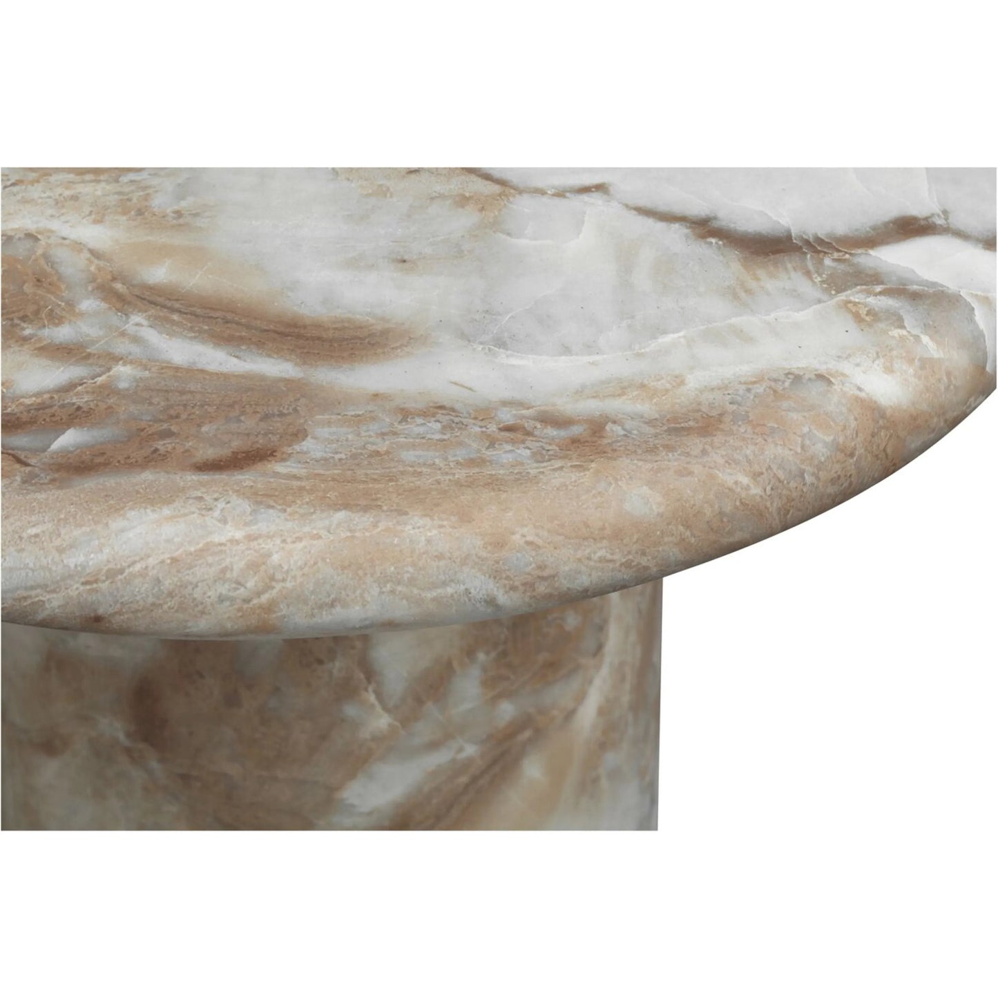 003 SI-2521816 | Closeup | Frida Outdoor Side Table by Moe's Home Collection. Made from concrete, fiberglass in a modern style.