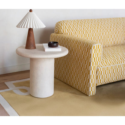 Frida Outdoor Side Table by Moe's Home Collection. Made from concrete, fiberglass in a modern style.