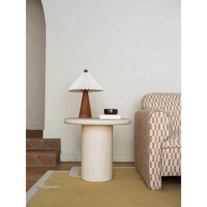 Frida Outdoor Side Table by Moe's Home Collection. Made from concrete, fiberglass in a modern style.