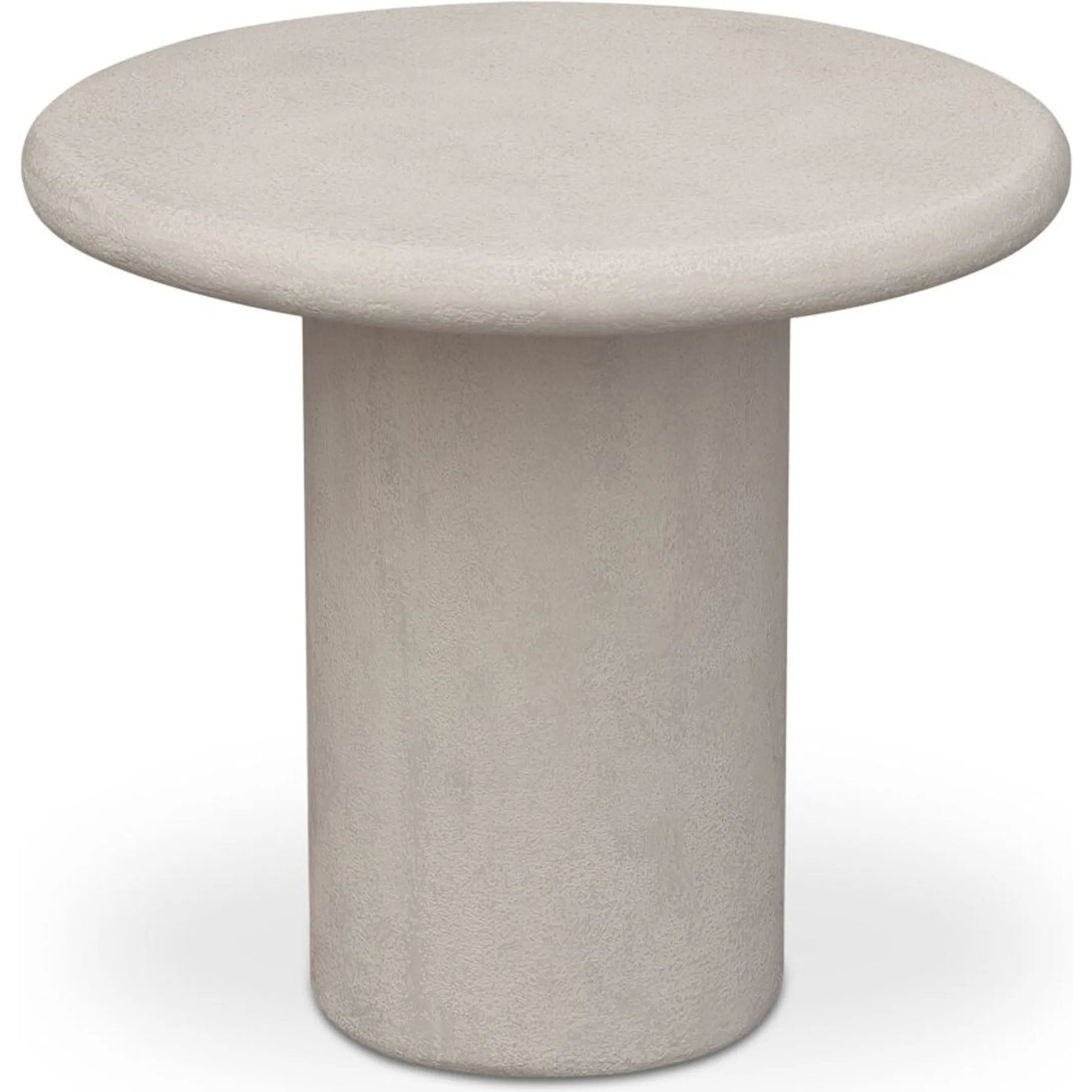 Frida Outdoor Side Table by Moe's Home Collection. Made from concrete, fiberglass in a modern style.