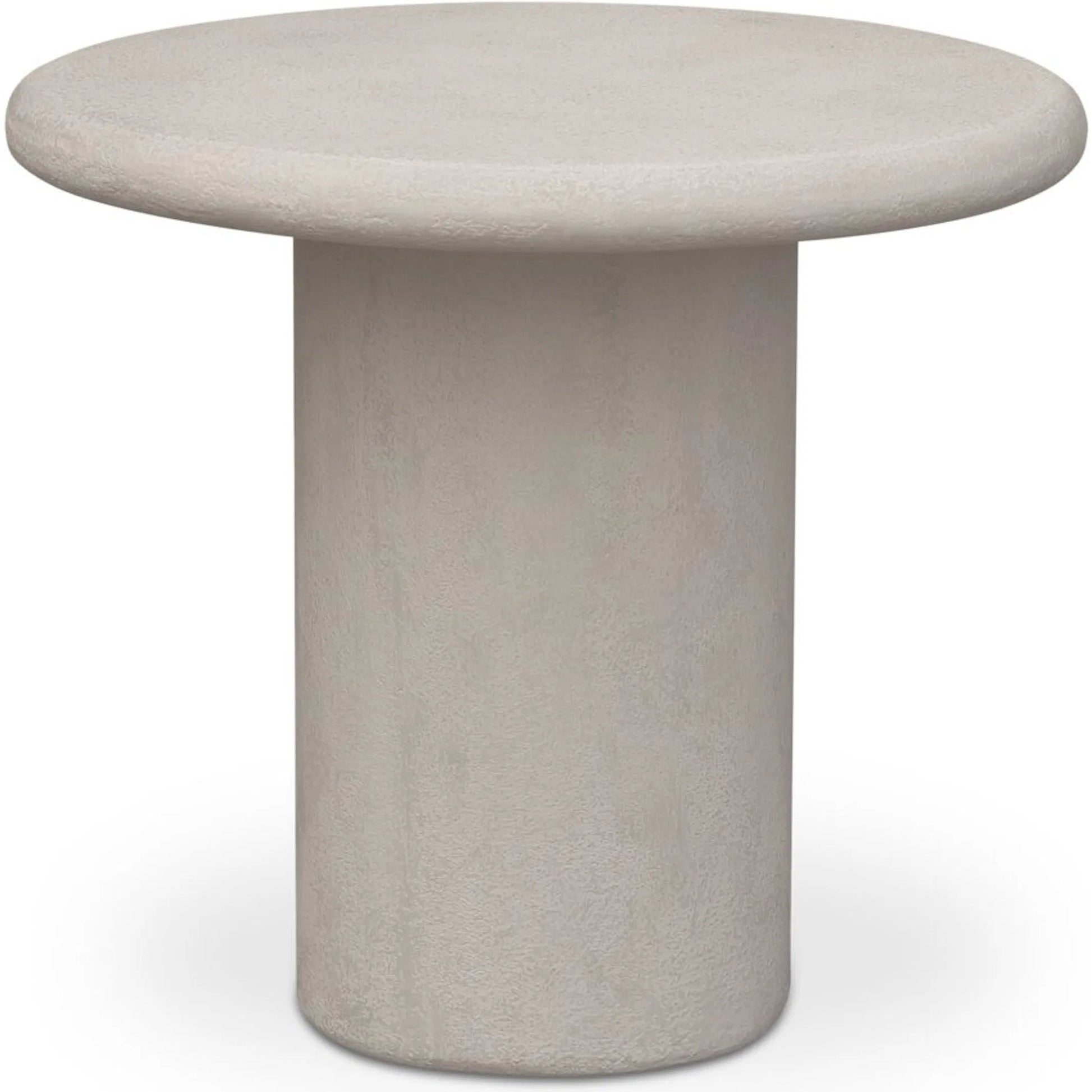 Frida Outdoor Side Table by Moe's Home Collection. Made from concrete, fiberglass in a modern style.