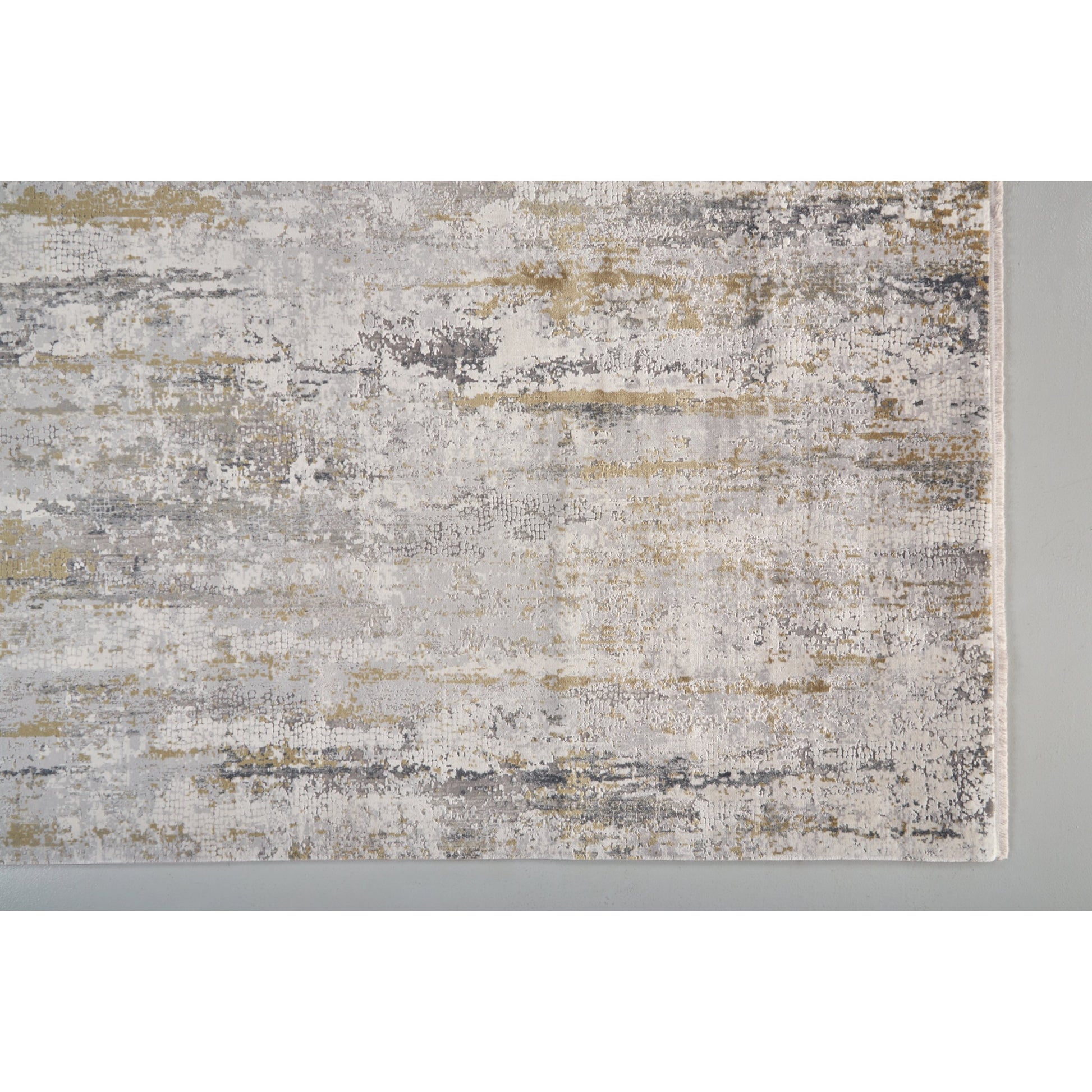 Cadiz Rug - 3887F by Feizy in ivory, gray, gold. Made from viscose, acrylic in a unique style.