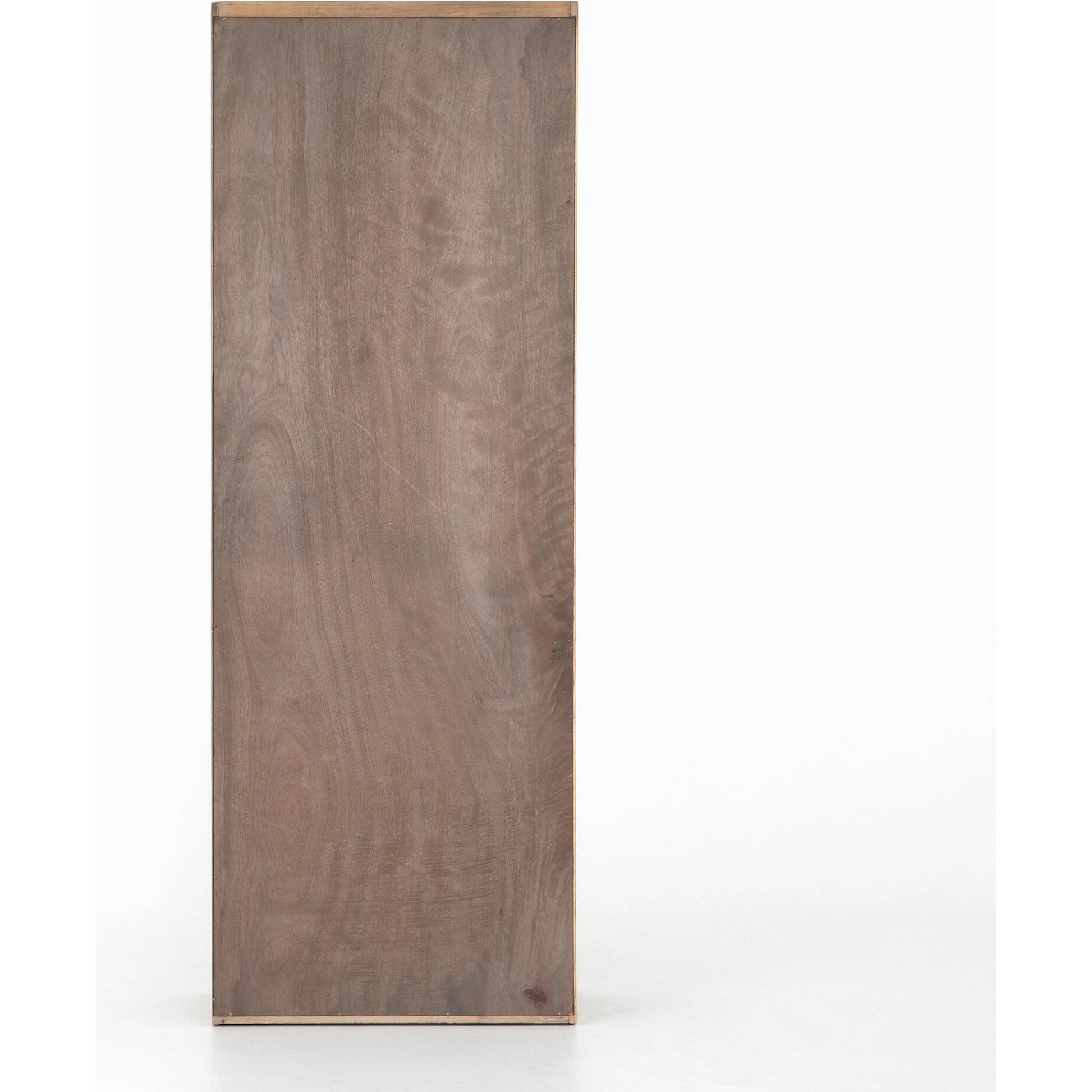 Bane Bookshelf by Four Hands in smoked pine, black iron. Made from solid pine, iron in a modern style.