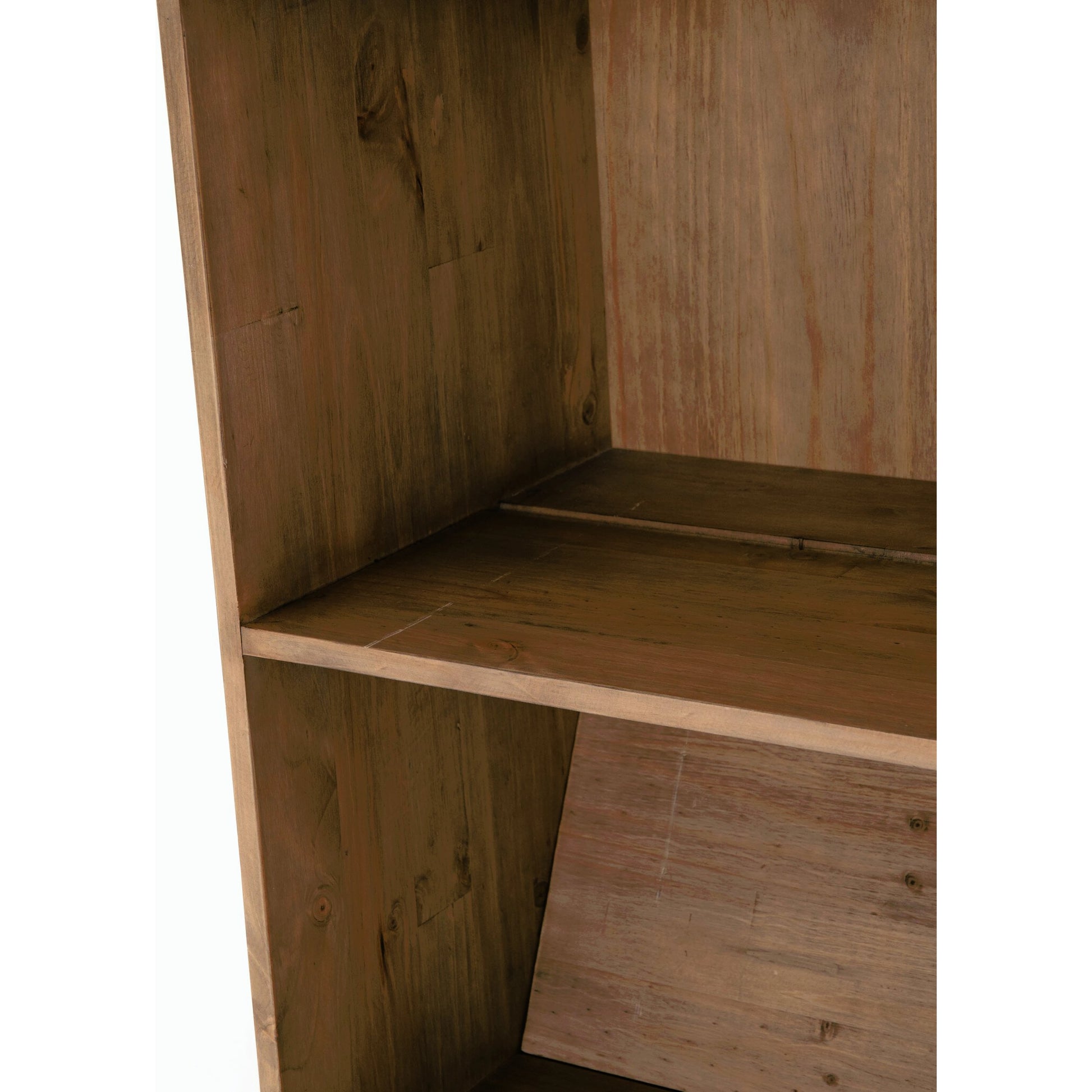 Bane Bookshelf by Four Hands in smoked pine, black iron. Made from solid pine, iron in a modern style.