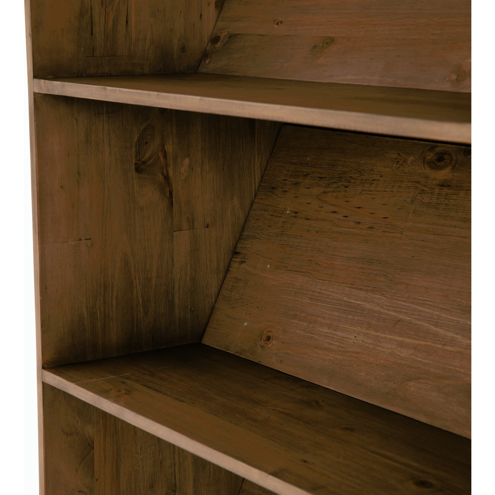 Bane Bookshelf by Four Hands in smoked pine, black iron. Made from solid pine, iron in a modern style.