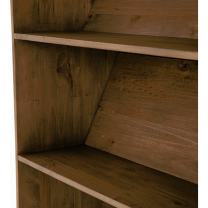 Bane Bookshelf by Four Hands in smoked pine, black iron. Made from solid pine, iron in a modern style.