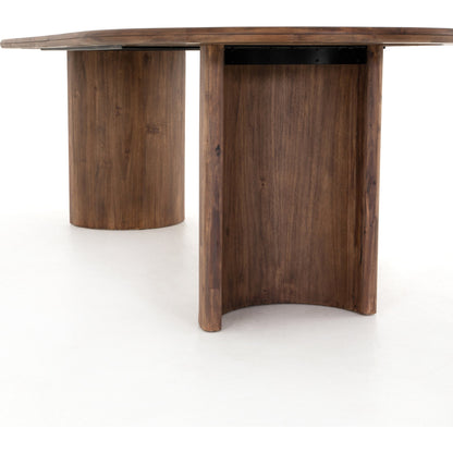 Paden Dining Table by Four Hands. Made from thin acacia veneer, solid acacia in a modern style.